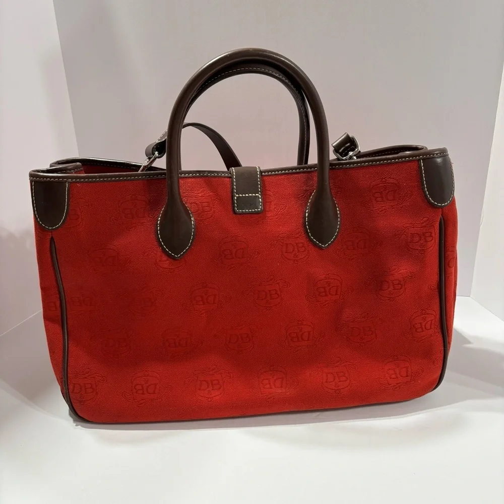 Dooney & Bourke Red and Brown Purse - Picture 4 of 8